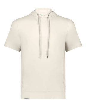 Holloway Men's Eco Revive™ Ventura Soft Knit Short Sleeve Hooded Sweatshirt. 222505 - Birch