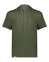Holloway Men's Eco Revive™ Ventura Soft Knit Short Sleeve Hooded Sweatshirt. 222505 - Olive