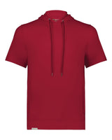 Holloway Men's Eco Revive™ Ventura Soft Knit Short Sleeve Hooded Sweatshirt. 222505 - Scarlet