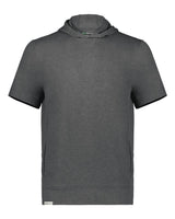 Holloway Youth Eco Revive™ Ventura Soft Knit Short Sleeve Hooded Sweatshirt. 222605 - Carbon Heather