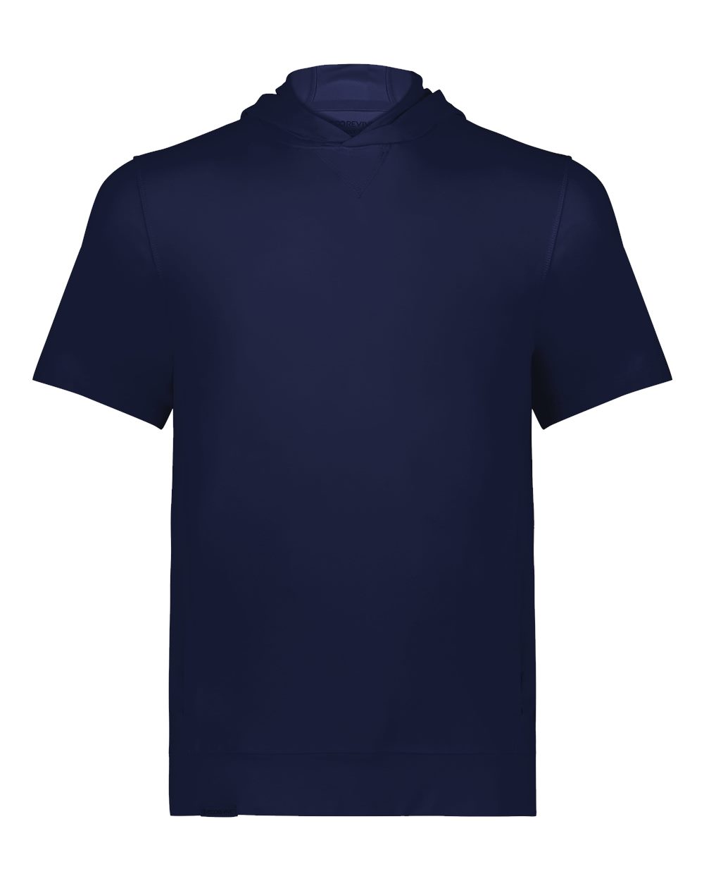 Holloway Youth Eco Revive™ Ventura Soft Knit Short Sleeve Hooded Sweatshirt. 222605 - Navy
