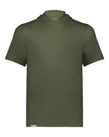 Holloway Youth Eco Revive™ Ventura Soft Knit Short Sleeve Hooded Sweatshirt. 222605 - Olive