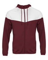 Badger Men's Spirit Outer-Core Jacket. 7722 - Maroon/ White