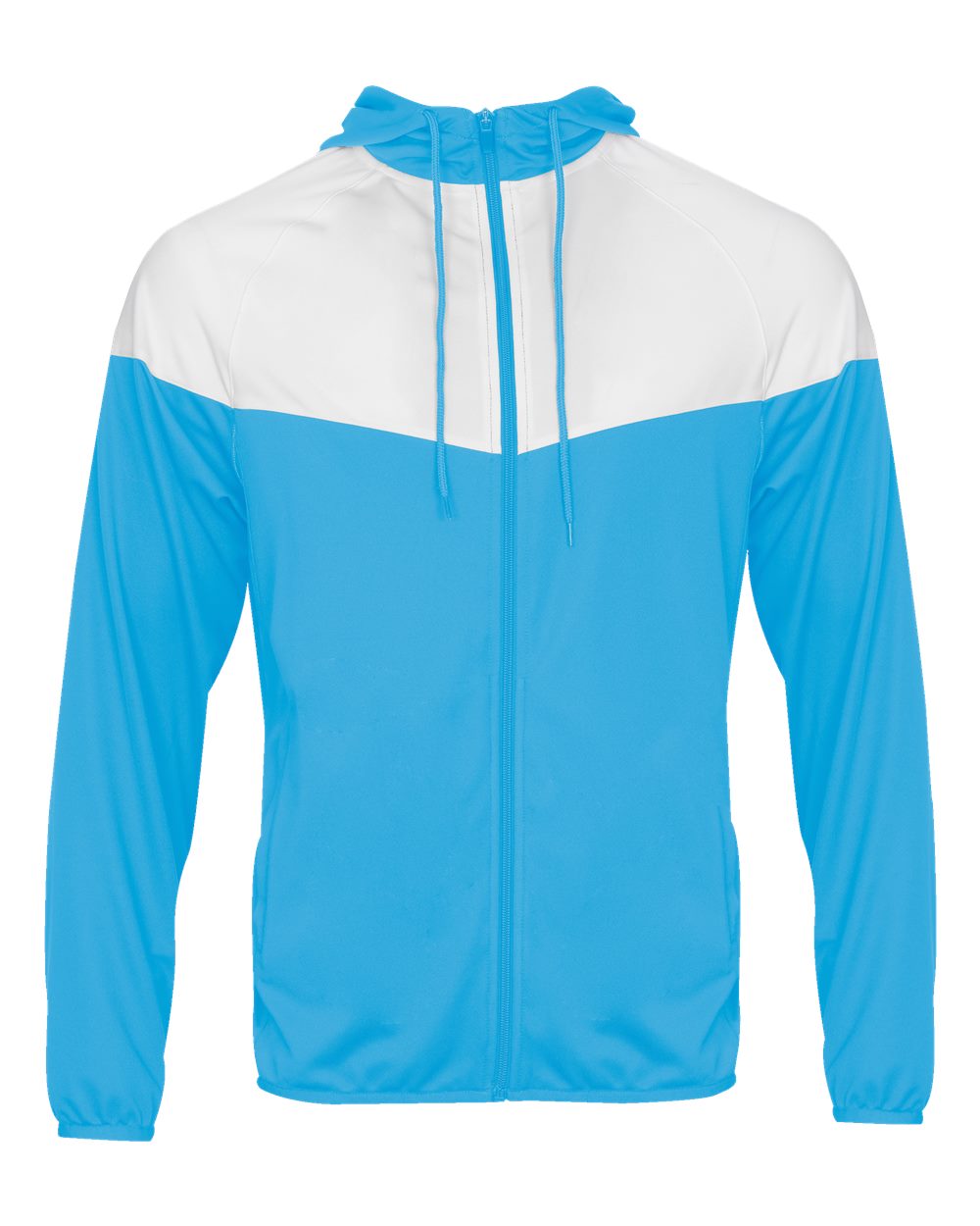 Badger Men's Spirit Outer-Core Jacket. 7722 - Columbia Blue/ White
