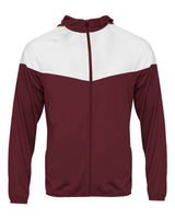Badger Youth Sprint Outer-Core Jacket. 2722 - Maroon/ White