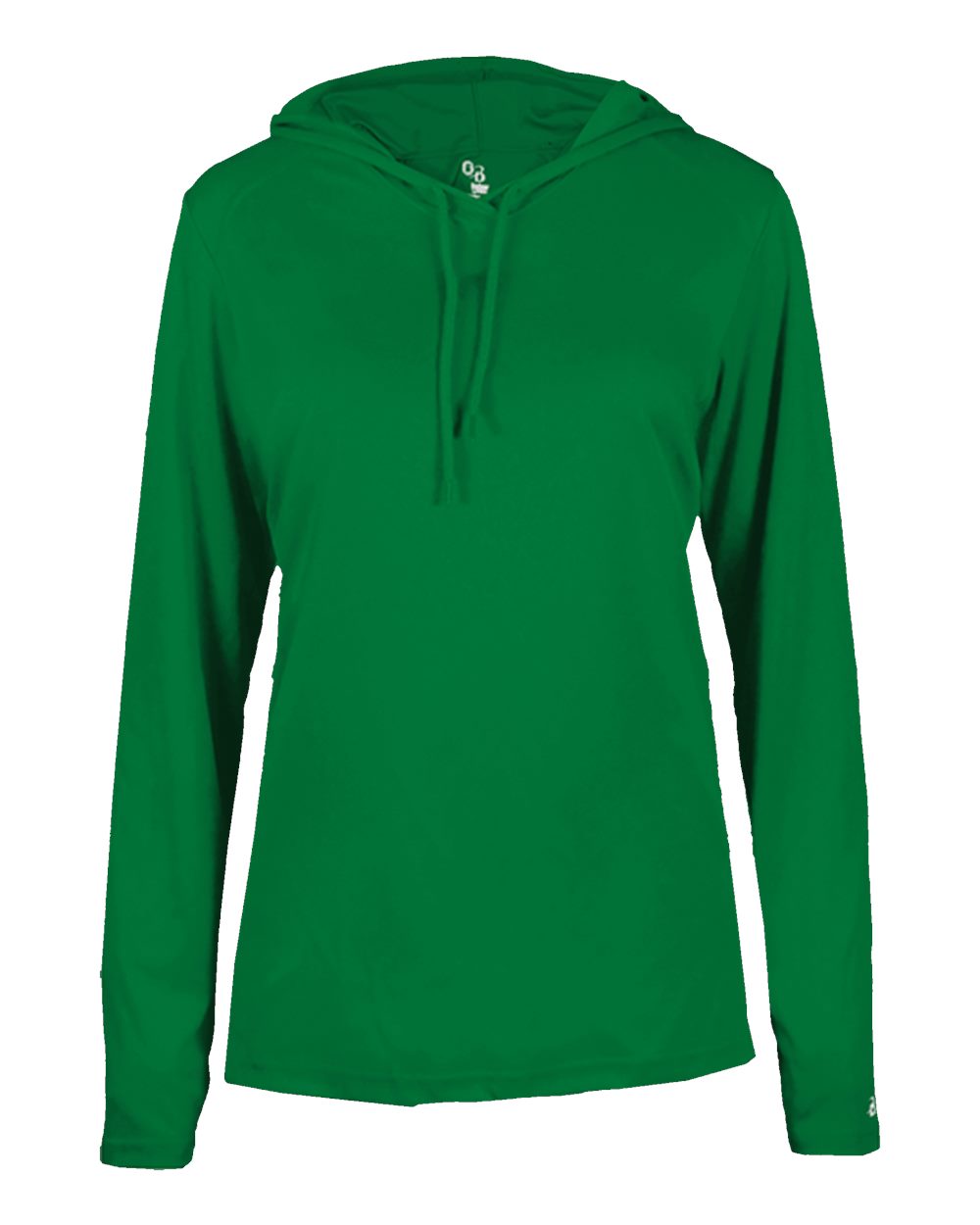 Badger Women's B-Core Hooded Long Sleeve T-Shirt. 4165 - Kelly