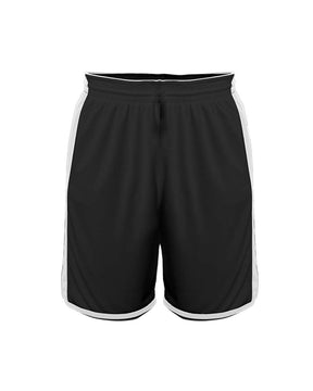Alleson Athletic Youth Crossover Reversible Shorts. 590PSPY - Black/ White