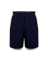 Alleson Athletic Youth Crossover Reversible Shorts. 590PSPY - Navy/ White