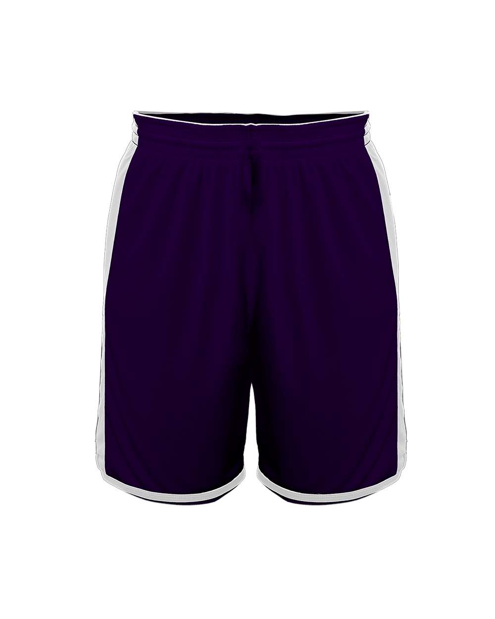 Alleson Athletic Youth Crossover Reversible Shorts. 590PSPY - Purple/ White