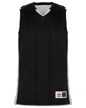 Alleson Athletic Men's Crossover Reversible Jersey. 590RSP - Black/ White
