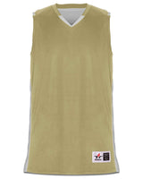 Alleson Athletic Men's Crossover Reversible Jersey. 590RSP - Vegas Gold/ White
