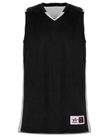 Alleson Athletic Youth Crossover Reversible Jersey. 590RSPY - Black/ White