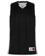 Alleson Athletic Youth Crossover Reversible Jersey. 590RSPY - Black/ White