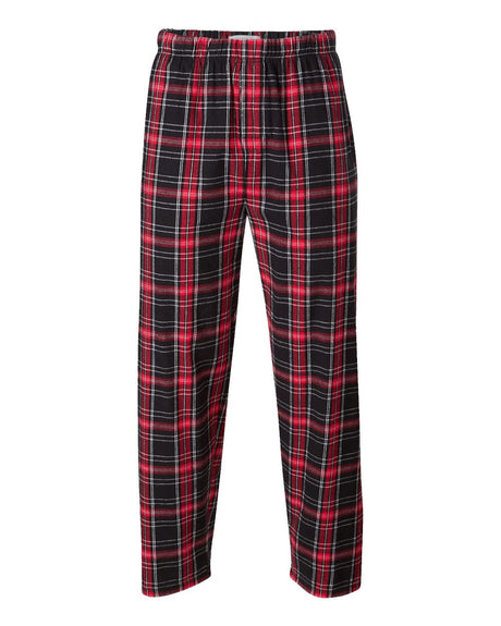 Boxercraft Men's Harley Flannel Pants. BM6624 - Black/ Red Kingston Plaid