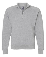 J. America Men's Triblend Quarter-Zip Sweatshirt. 8869 - Grey Triblend