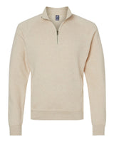 J. America Men's Triblend Quarter-Zip Sweatshirt. 8869 - Oatmeal Triblend