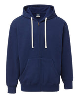 MV Sport Unisex Vintage Fleece Full-Zip Hooded Sweatshirt. 22132 - Vintage Blue