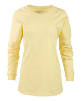 Boxercraft Women's Pom Pom Long Sleeve Jersey T-Shirt. BW3514 - Daffodil