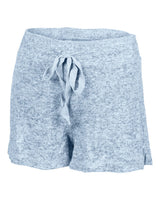 Boxercraft Women's Cuddle Fleece Shorts. L11 - Sky Blue Heather