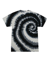 Colortone Unisex Multi-Color Tie-Dyed T-Shirt. 1000 - Swirl Black