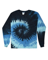 Colortone Unisex Tie-Dyed Long Sleeve T-Shirt. 2000 - Blue Ocean