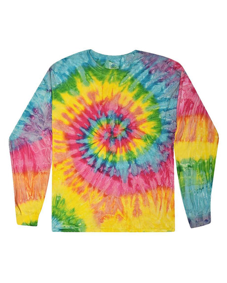 Colortone Unisex Tie-Dyed Long Sleeve T-Shirt. 2000 - Saturn