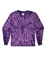 Colortone Unisex Tie-Dyed Long Sleeve T-Shirt. 2000 - Spider Purple
