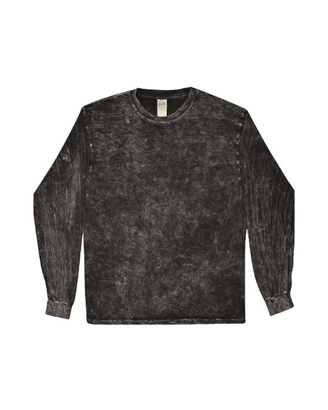 Colortone Unisex Mineral Wash Long Sleeve T-Shirt. 2300 - Mineral Black