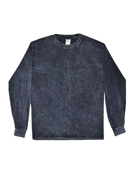 Colortone Unisex Mineral Wash Long Sleeve T-Shirt. 2300 - Mineral Navy