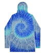 Colortone Unisex Tie-Dyed Hooded Long Sleeve T-Shirt. 2777 - Blue Jerry