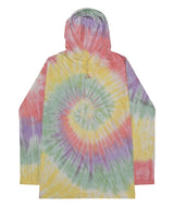 Colortone Unisex Tie-Dyed Hooded Long Sleeve T-Shirt. 2777 - Zen Rainbow