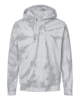 Colortone Unisex Tie-Dyed Hooded Sweatshirt. 8777 - Spider Silver
