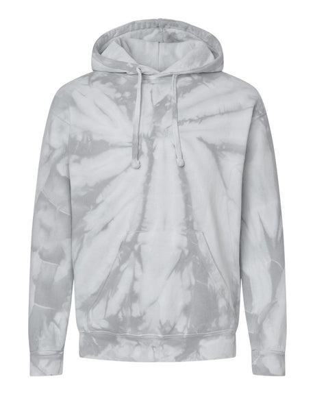 Colortone Unisex Tie-Dyed Hooded Sweatshirt. 8777 - Spider Silver