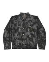Colortone Unisex Tie-Dyed Denim Jacket. 9050 - Black Crinkle
