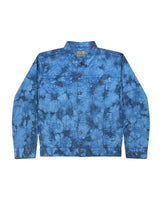 Colortone Unisex Tie-Dyed Denim Jacket. 9050 - Blue Crinkle