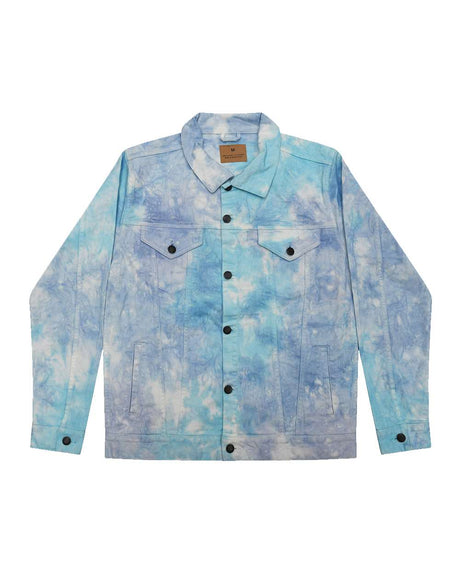 Colortone Unisex Tie-Dyed Denim Jacket. 9050 - Lagoon