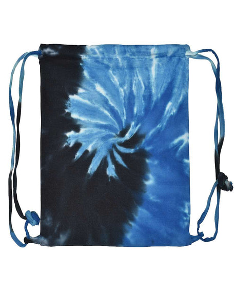 Colortone Tie-Dyed Drawstring Bag. 9500 - Blue Ocean