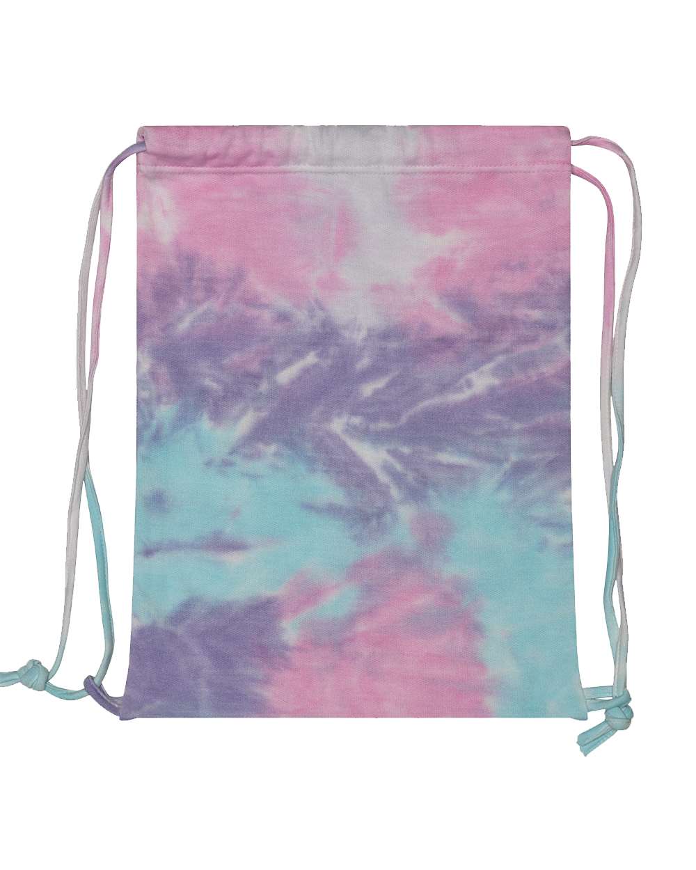 Colortone Tie-Dyed Drawstring Bag. 9500 - Cotton Candy