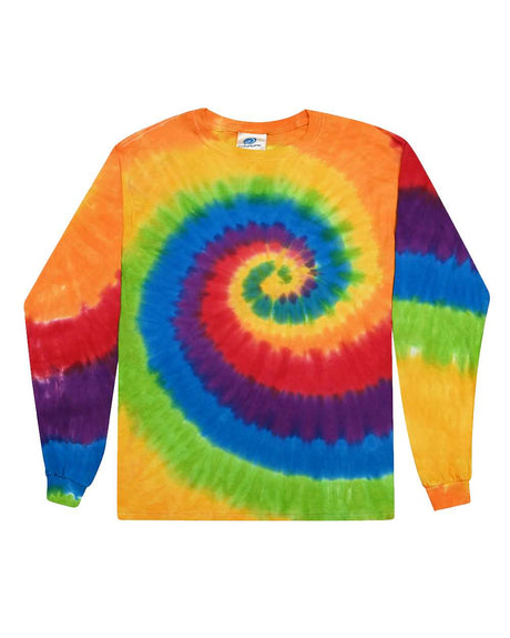 Colortone Youth Tie-Dyed Long Sleeve T-Shirt. 2000Y - Prism