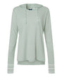MV Sport Women's Heathered Jersey Hooded Tunic. W19439 - Greenstone