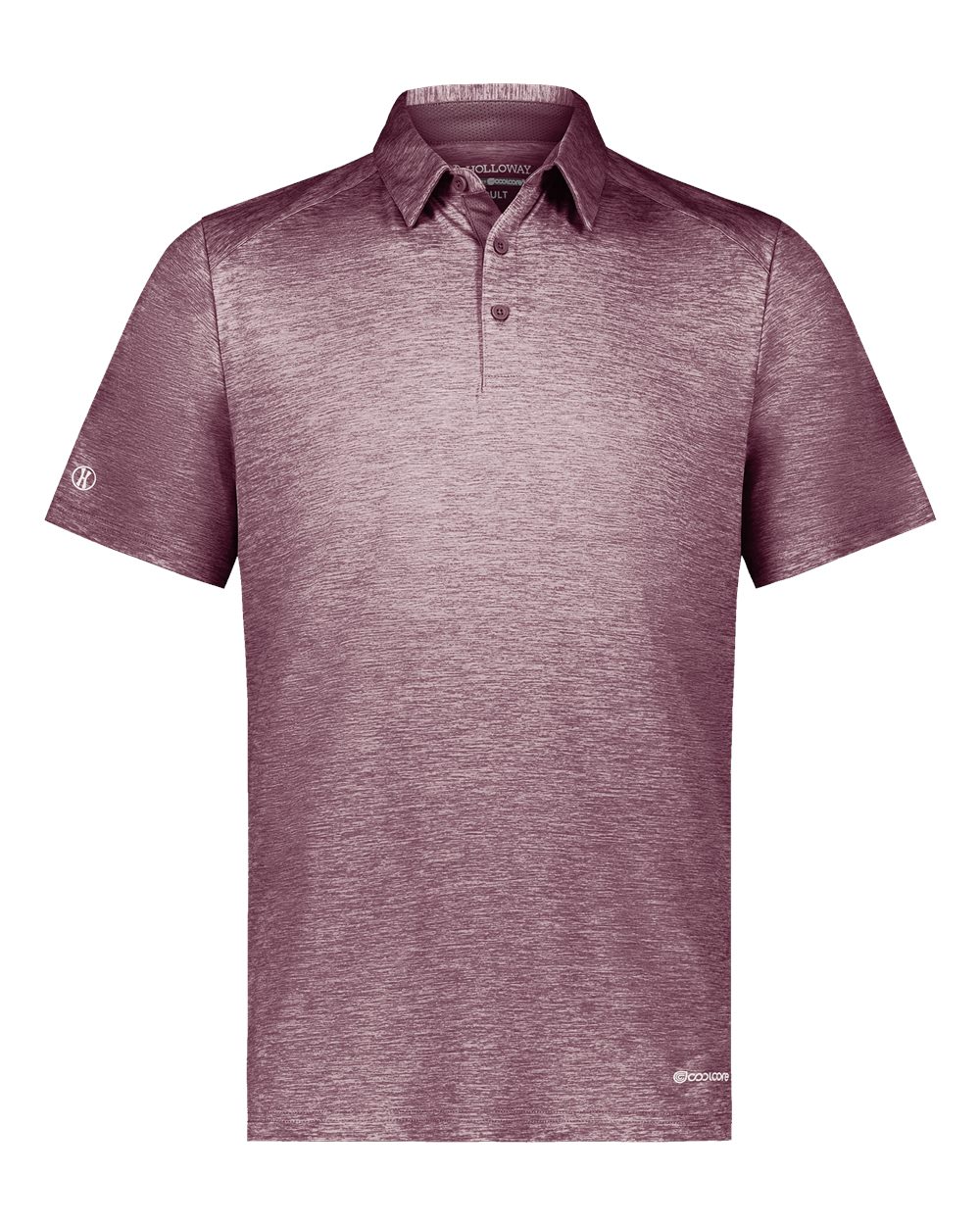 Holloway Electrify CoolCore® Men's Polo. 222572 - Maroon Heather