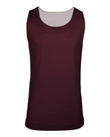 C2 Sport Women's Reversible Mesh Tank. 5678 - Maroon/ White