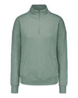 MV Sport Women's Cloud Fleece Quarter-Zip Sweatshirt. W20189 - Greenstone