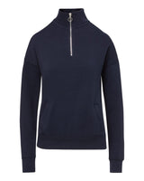 MV Sport Women's Cloud Fleece Quarter-Zip Sweatshirt. W20189 - Navy