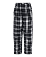 Boxercraft Youth Flannel Pants. BY6624 - Black/ White