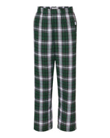 Boxercraft Youth Flannel Pants. BY6624 - Green/ White Plaid