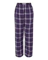 Boxercraft Youth Flannel Pants. BY6624 - Purple/ White Plaid