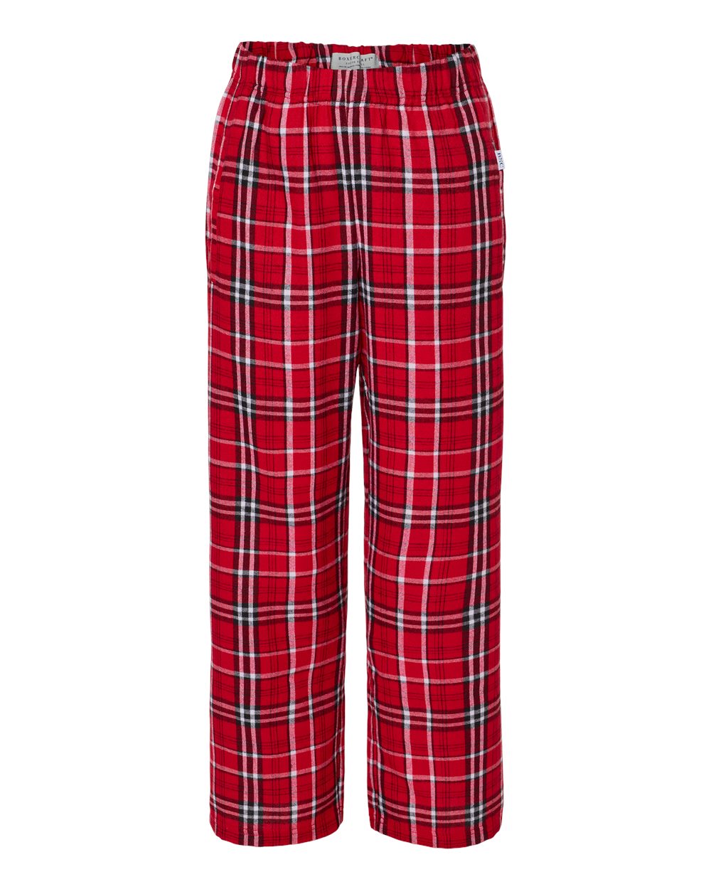 Boxercraft Youth Flannel Pants. BY6624 - Red/ White