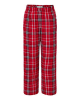 Boxercraft Youth Flannel Pants. BY6624 - Red/ White