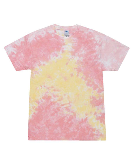 Colortone Youth Multi-Color Tie-Dyed T-Shirt. 1000Y - Funnel Cake